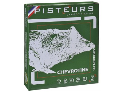 CHEVROTINE PISTEURS  12/70 21 GRAINS (boîte de 10)