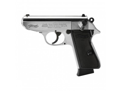 WALTHER PPK/S CAL 22LR NICKEL 10CPS