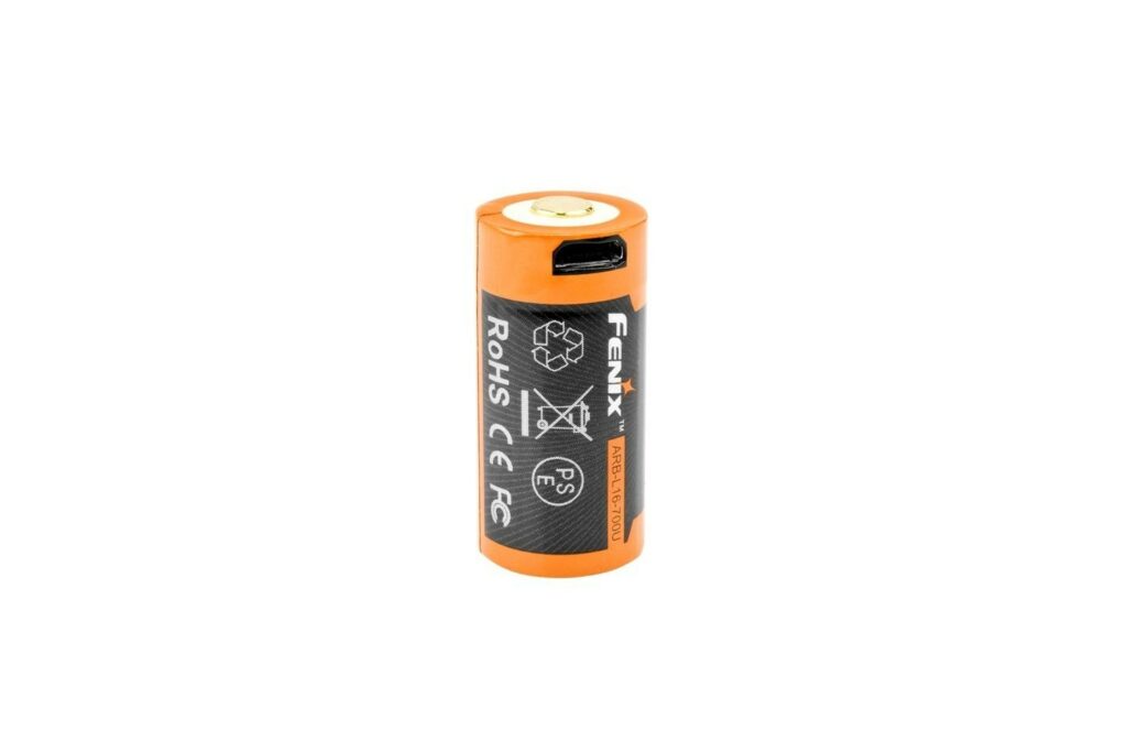 FENIX  BATTERIE /ACCU  RECHARGEABLE USB 16340 700mAh
