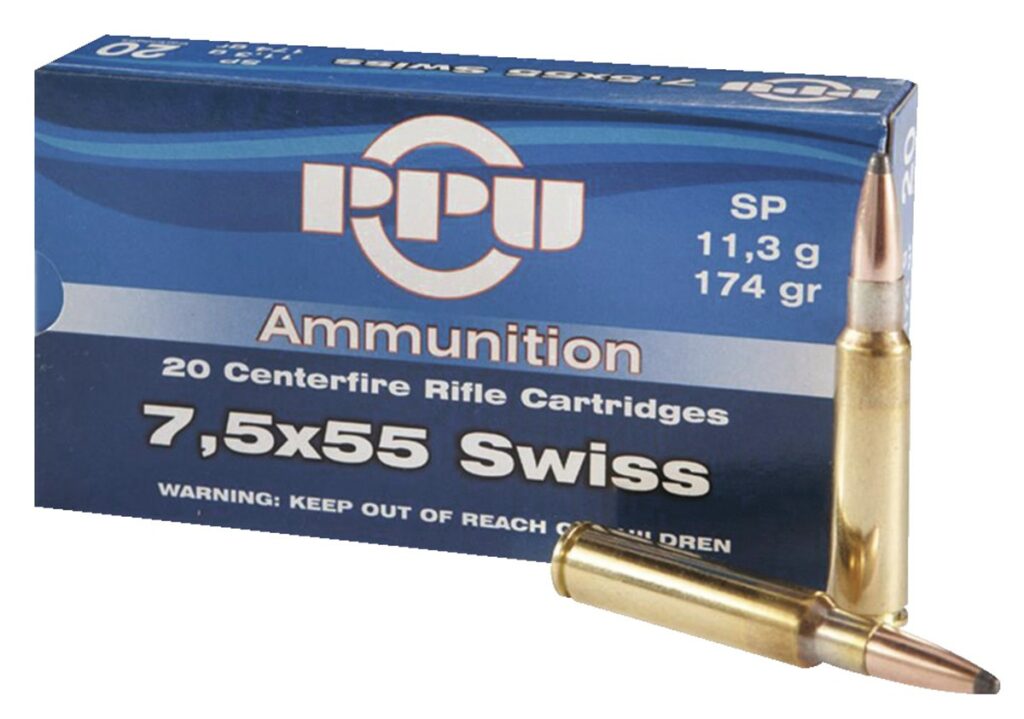 7.5x55 SWISS PARTIZAN Soft Point (boîte de 20)