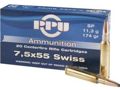 7.5x55 SWISS PARTIZAN Soft Point (boîte de 20)