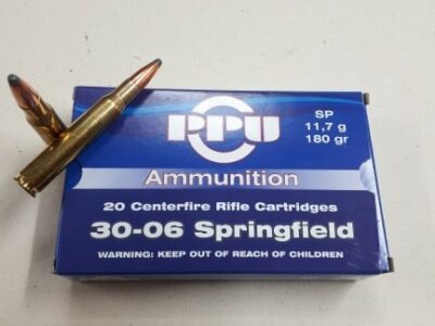 30-06 Springfield PARTIZAN Soft Point 180 grains (boîte de 20)