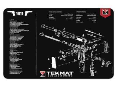 TAPIS DE DÉMONTAGE TEKMAT POUR PISTOLET ( VISUEL 1911 )
