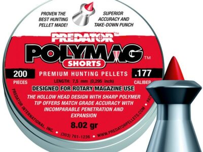 PLOMBS 4.5mm PREDATOR POLYMAG SHORT POINTE POLYMERE