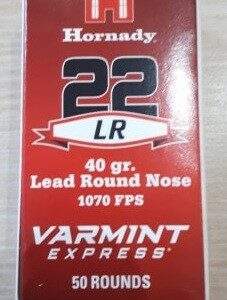 22LR HORNADY VARMINT EXPRESS (boîte de 50)