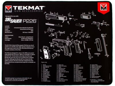 TAPIS DE DÉMONTAGE TEKMAT  ULTRA PISTOLET VISUEL SIG P-226