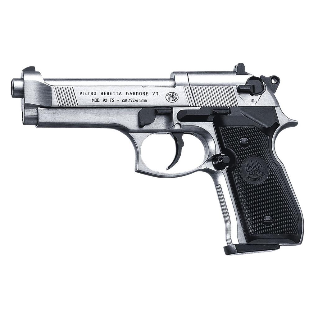 UMAREX BERETTA 92 FS NICKELE CAL 4,5MM A PLOMBS