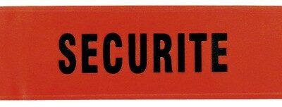 BRASSARD SECURITE FLUO