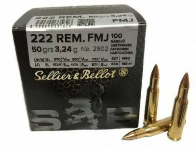222 REM SELLIER & BELLOT FMJ (boîte de 100)