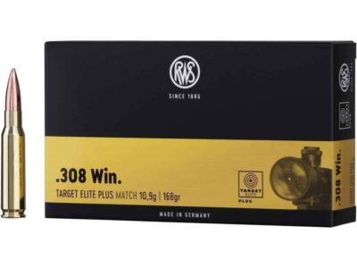 RWS TARGET ELITE PLUS .308 win 10.9g / 168 gr (boîte de 20)