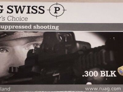 .300 AAC BLACKOUT SWISS P TARGET Subsonique(boîte de 20)