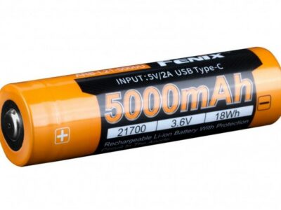 FENIX  BATTERIE / ACCU RECHARGEABLE 21700 5000mAhPAR USB