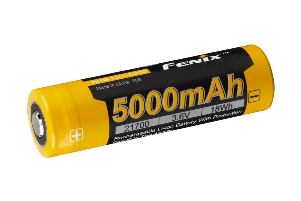 FENIX  BATTERIE /ACCU RECHARGEABLE 21700 5000mAh