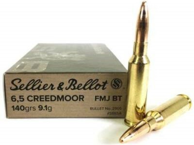 6.5 Creedmoor Sellier & Bellot FMJBT 140gr (boîte de 20)