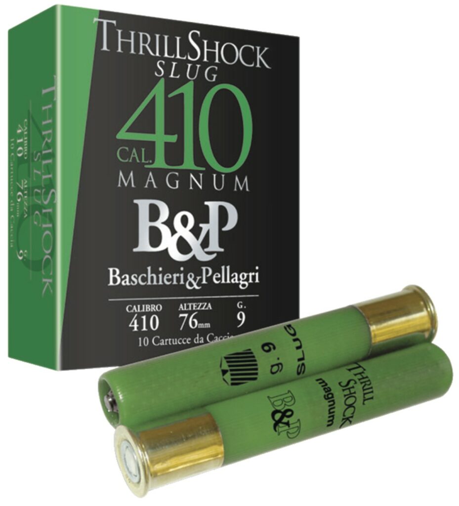 BASCHIERI & PELLAGRI THRILL SHOCK SLUG 410 MAG (boîte de 10)