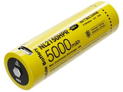 BATTERIE / ACCU RECHARGEABLE 21700 5000mAh PAR USB