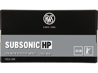 22LR RWS SUBSONIC HP (boîte de 50)