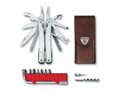 VICTORINOX SWISTOOL SPIRIT X + ÉTUI CUIR MARRON