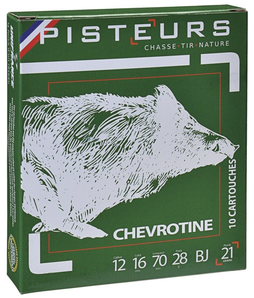 CHEVROTINE PISTEURS  12/70 21 GRAINS (boîte de 10)