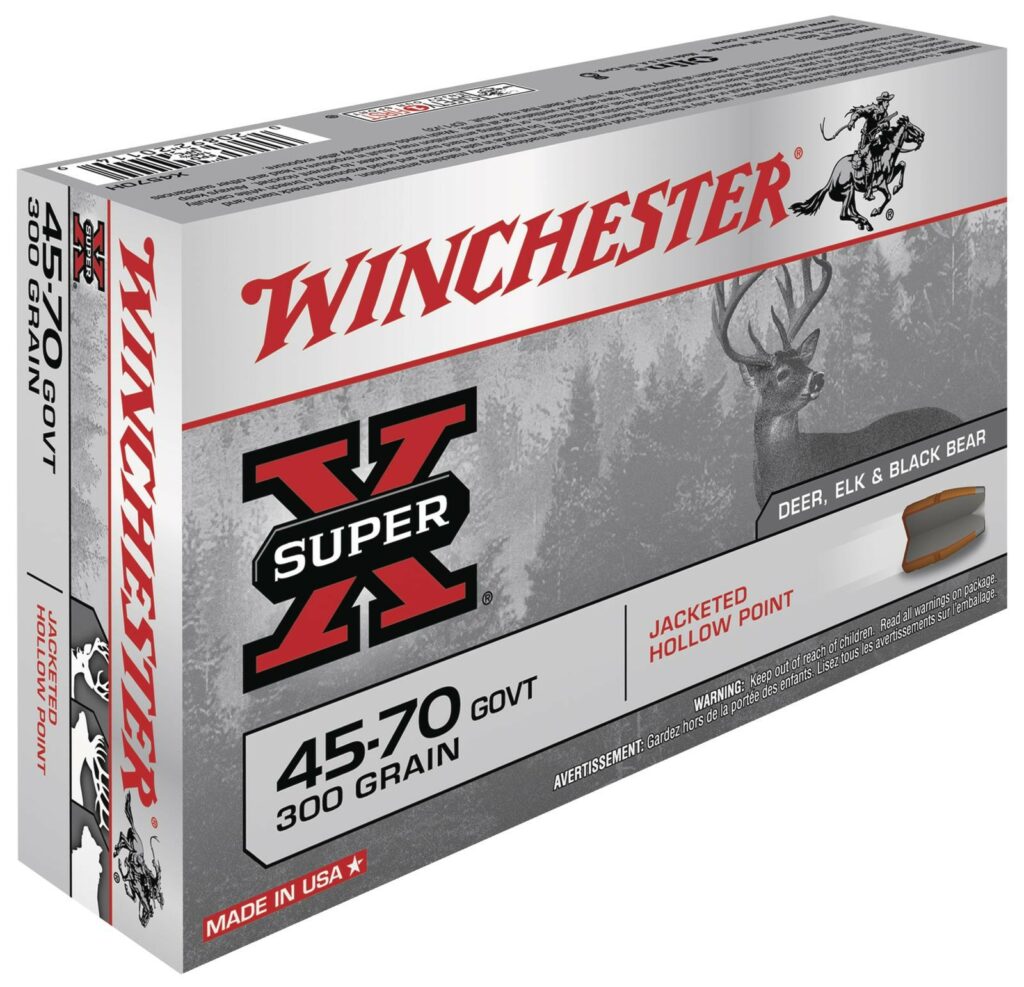 45-70 GOVERNMENT WINCHESTER JACKETED HOLLOW POINT . (Boite de 20)