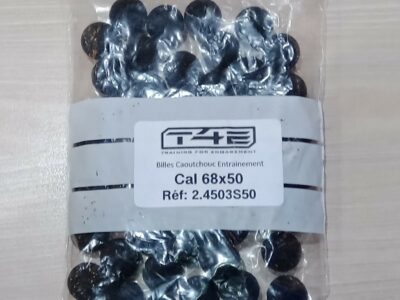 BILLES CAOUTCHOUC T4E RB68 SACHET DE 50