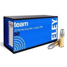 22LR ELEY TEAM 40gr (boîte de 50)