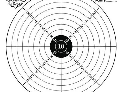 CIBLES C17 CARTON COURT 17X17 CM PAQUET DE 100