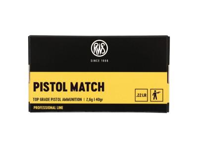 22LR RWS PISTOL MATCH (boîte de 50)