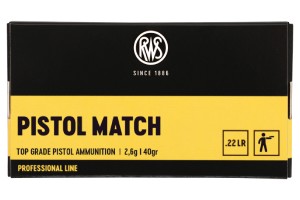 22LR RWS PISTOL MATCH (boîte de 50)
