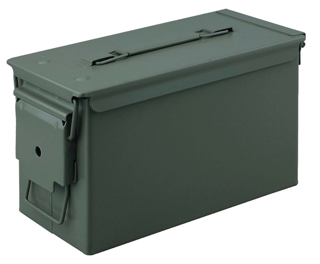 CAISSE A MUNITIONS METAL CAL .50 OLIVE