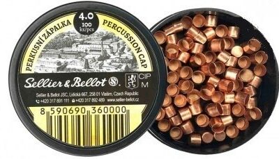 BOITE 100 AMORCES POUDRE NOIRE S&B 4.0