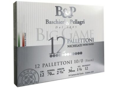 CHEVROTINE BASCHIERI & PELLAGRI BIG GAME CAL 12/70 12 GRAINS (boîte de 10)