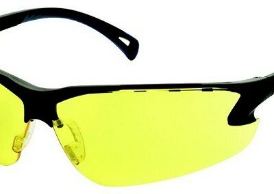 LUNETTES DE PROTECTION CE JAUNES BRANCHE NOIRES