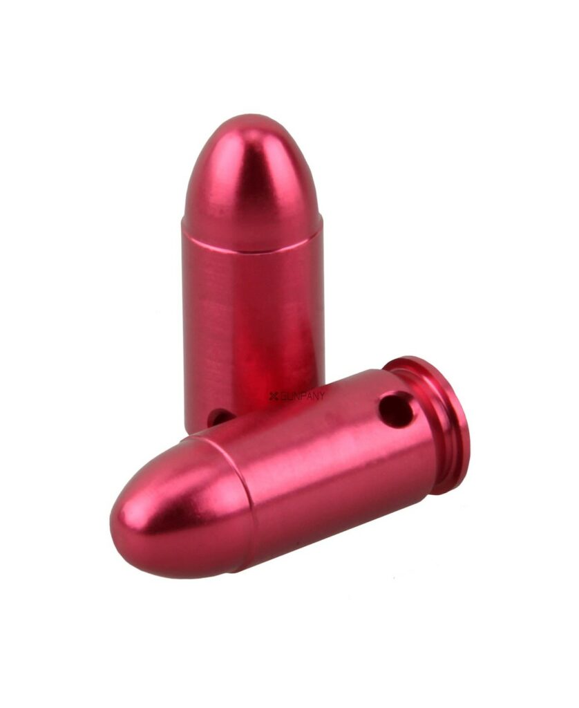 CARTOUCHES / DOUILLES DE MANIPULATION ALU CAL 45ACP (X6)