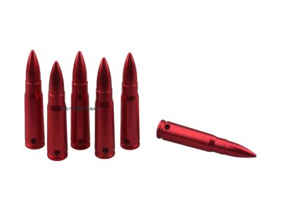 CARTOUCHES / DOUILLES DE MANIPULATION ALU CAL 7.62X39 (X6)