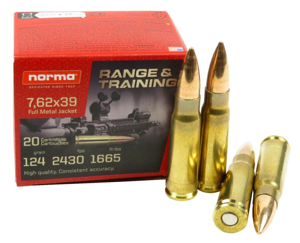 7,62x39 FMJ NORMA (boîte de 20)