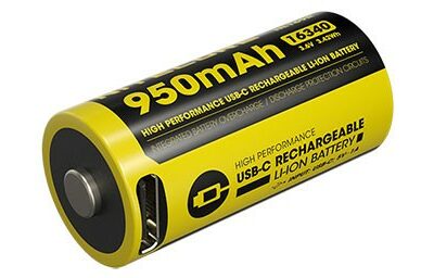NITECORE ACCU LI-ION 16340 950mAh PORT USB-C