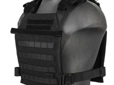 LANCER TACTICAL GILET LEGER PORTE PLAQUE NOIR 1000D