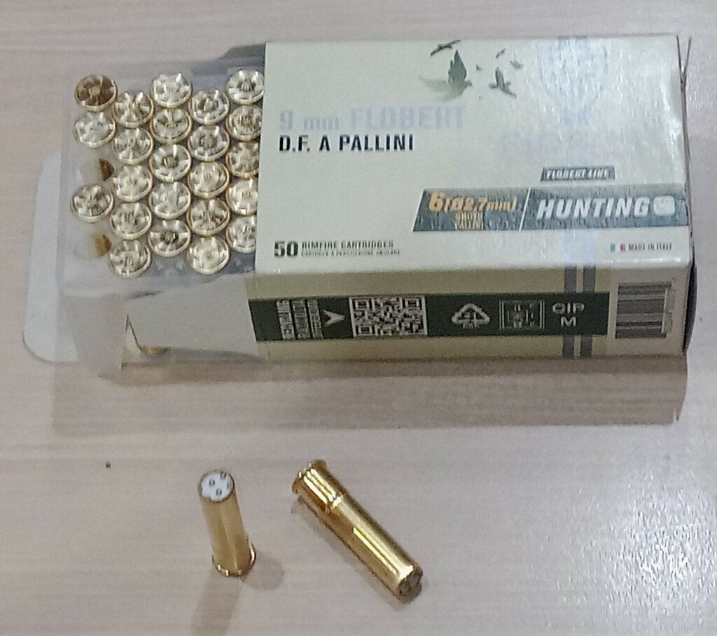 9MM FLOBERT DOUBLE CHARGE FIOCCHI PB 6