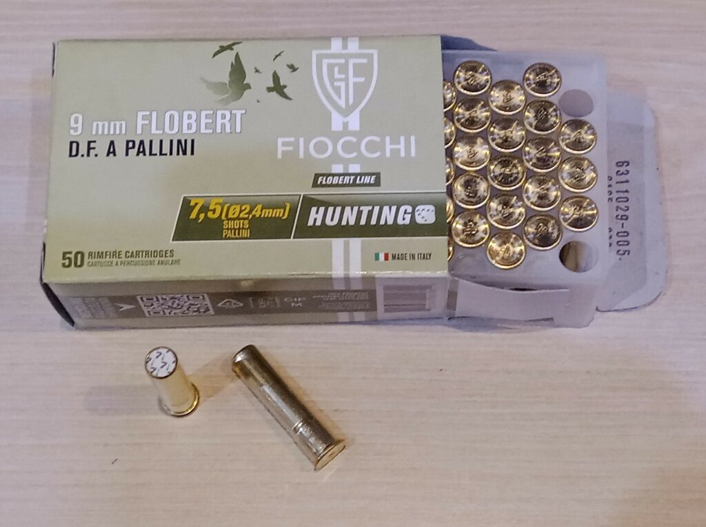 9MM FLOBERT DOUBLE CHARGE FIOCCHI PB 7.5