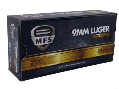 MFS 9x19 FMJ 124Gr (boîte de 50)
