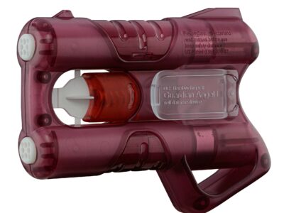GUARDIAN ANGEL III ROSE avec clip de fixation (pistolet de défense gel poivre)