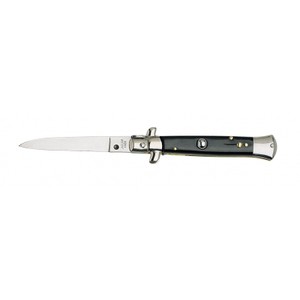 Couteau automatique Italien STILETTO corne noire - 12 cm