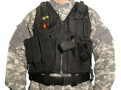 GILET TACTIQUE NOIR SWISS ARMS