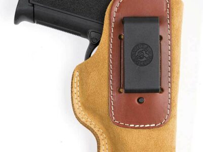 Holster cuir souple inside IA3 marron clair - AMBIDEXTRE
