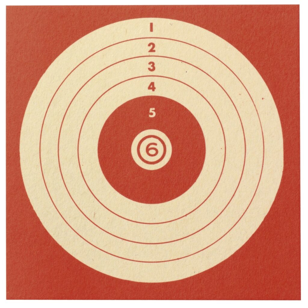 PAQUET DE 100 CIBLES 10x10