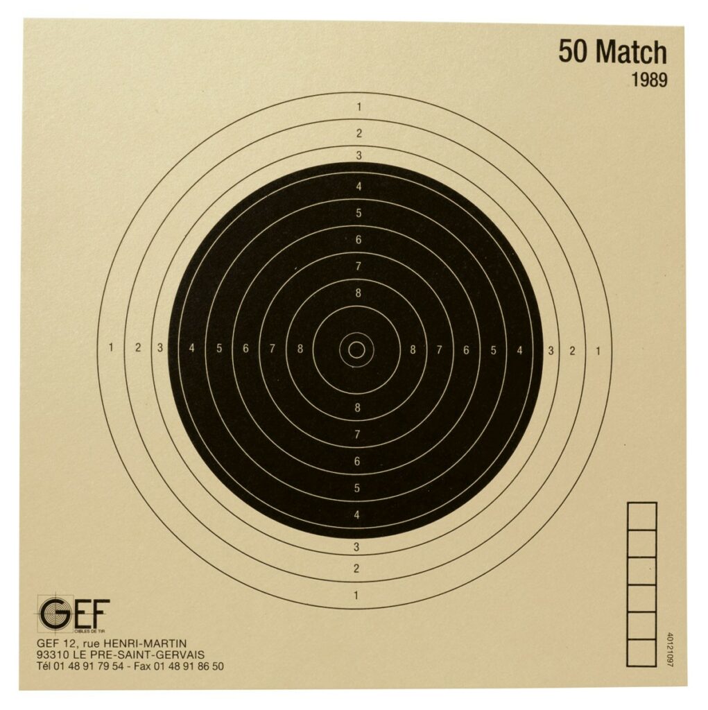 PAQUET DE 100 CIBLES 50 MATCH