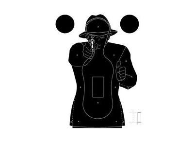 CIBLE SILHOUETTE POLICE RSN1 CARTON