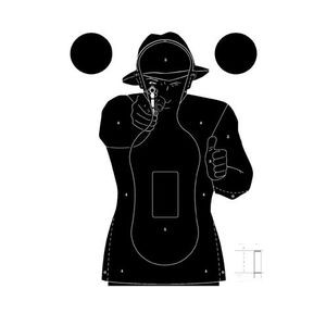 CIBLE SILHOUETTE POLICE RSN1 CARTON