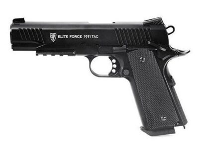 PISTOLET AIRSOFT ELITE FORCE 1911 TAC NOIR CO2 BLOWBACK FULL METAL HOP UP 1.3 JOULE